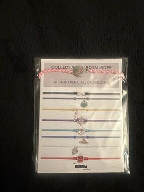 Pink Braided Rope Bracelet with Silver Accent